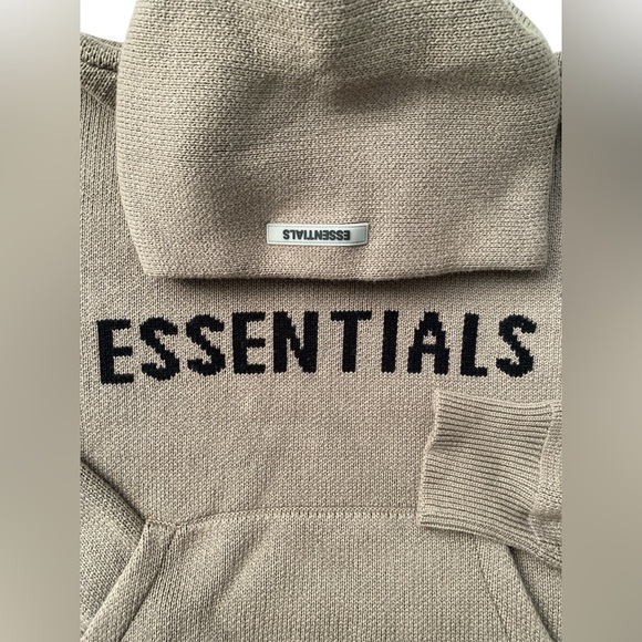 Fear of God Other - Taupe Essentials Fear of God Knit Pullover Hoodie